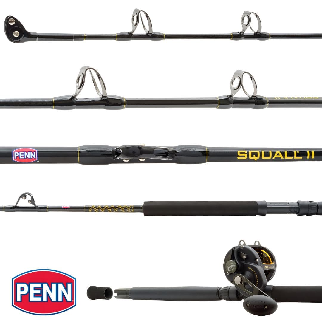 Combo Trolling PENN Squall SQLII60LD3080C60RS — imagen 1