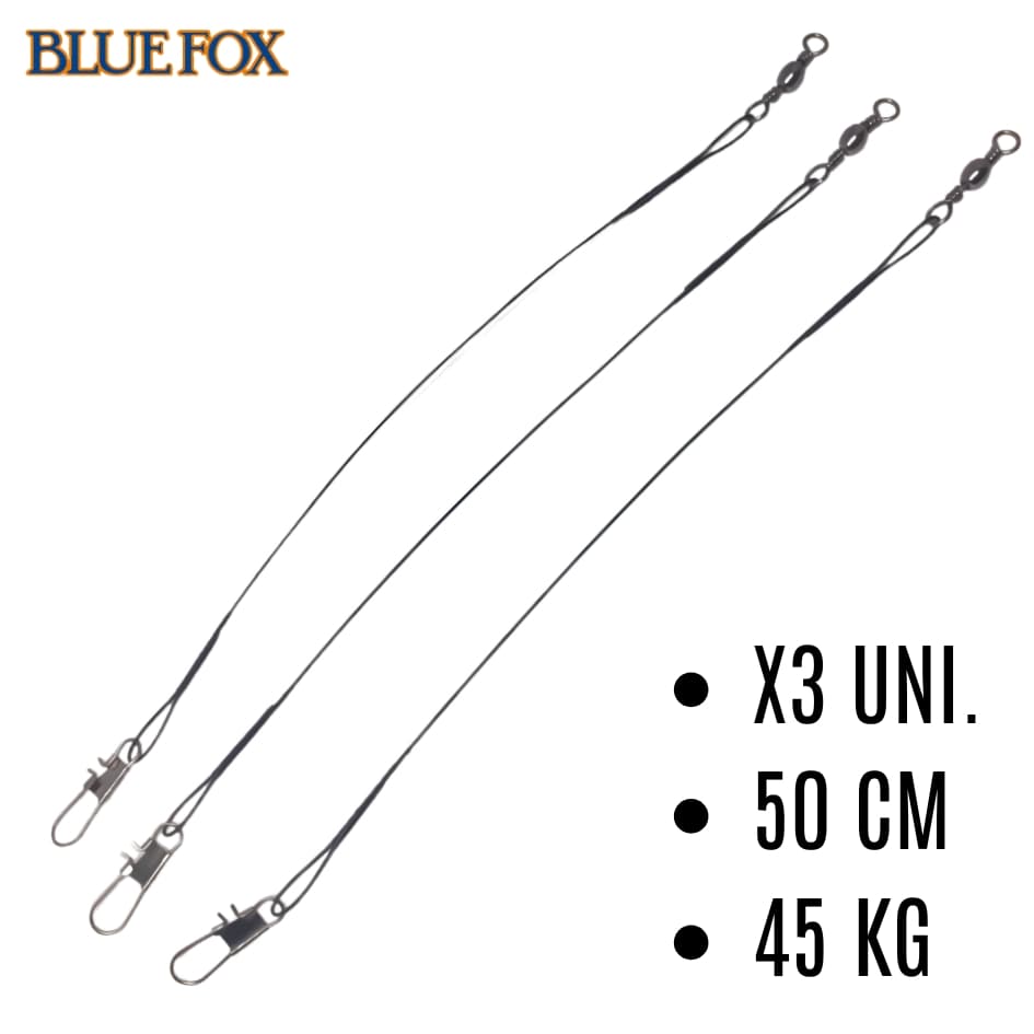 Leader de Pesca BLUE FOX 33BFBACX50 Cable de Acero — imagen 1