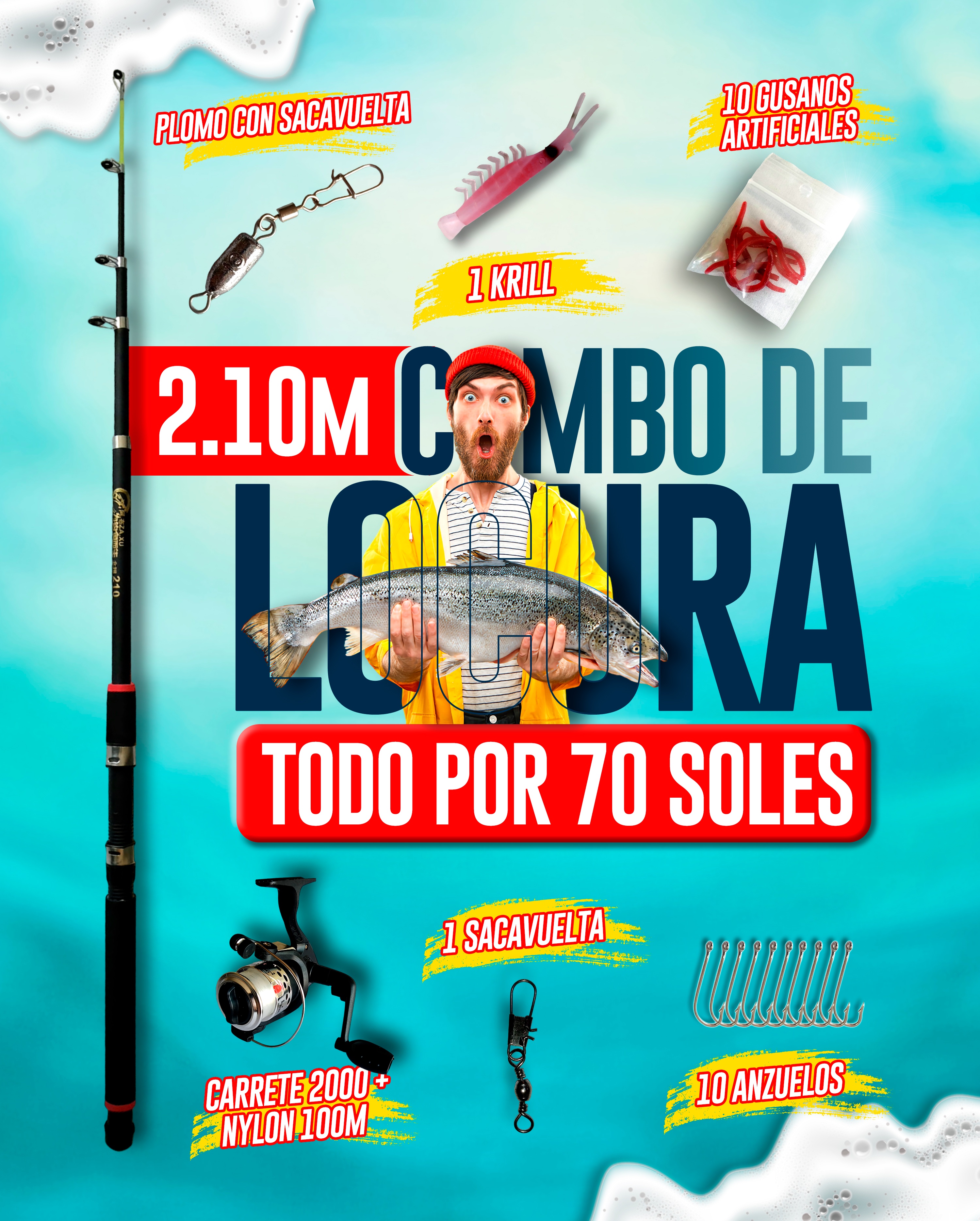 COMBO DE 70 2.10 M — imagen 1