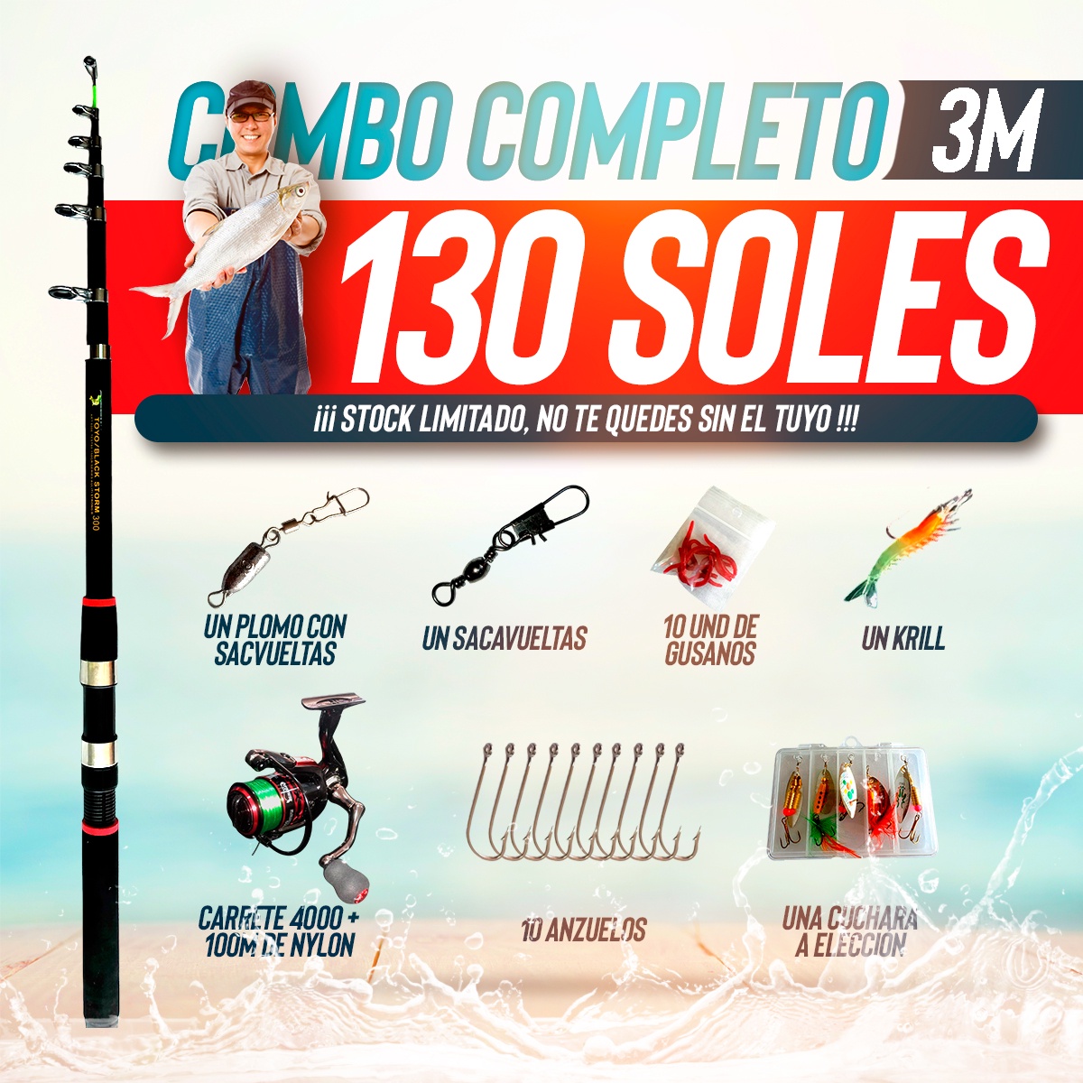 COMBO DE 130 3.00 M โ imagen 1