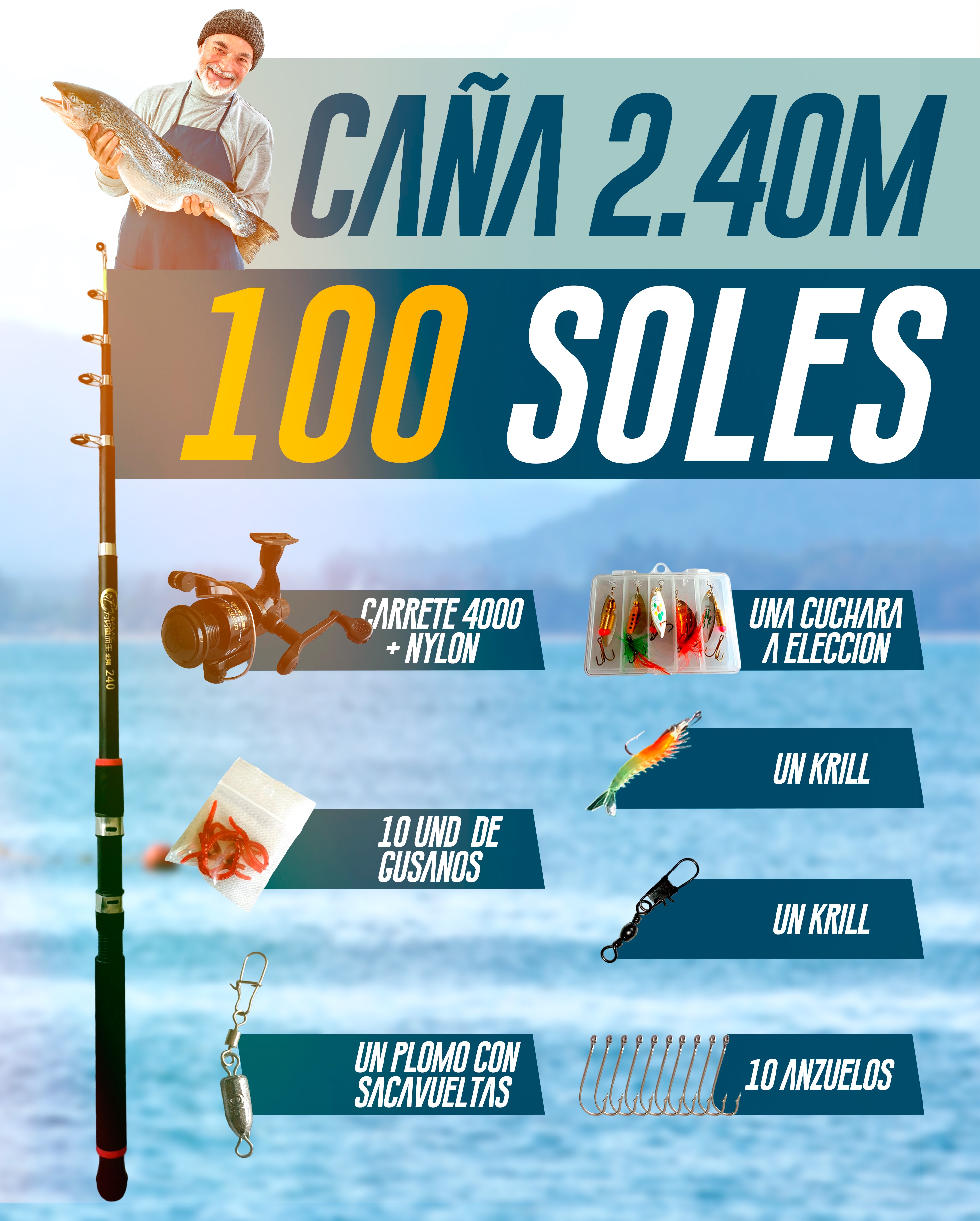 COMBO DE 100 2.40 M — imagen 1