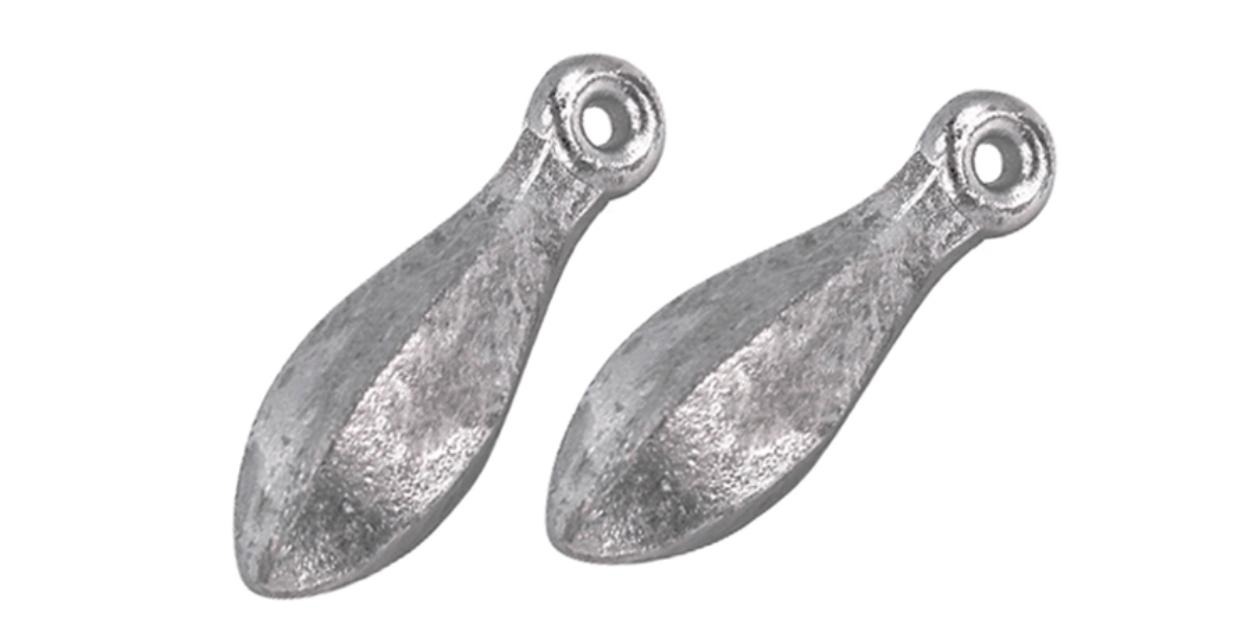 Plomo para pesca # 4 ARMAQ Tipo Pirulo (x 3 unds.) — imagen 1
