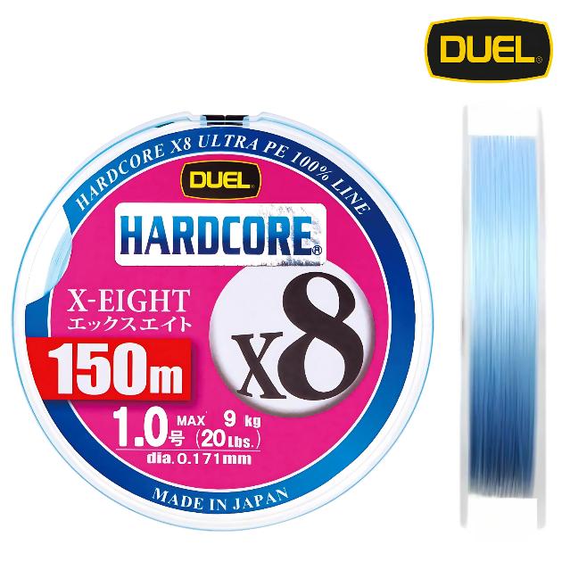 Sedal Pesca DUEL HARDCOREX8 #1 MB Multifilam. Azul — imagen 1