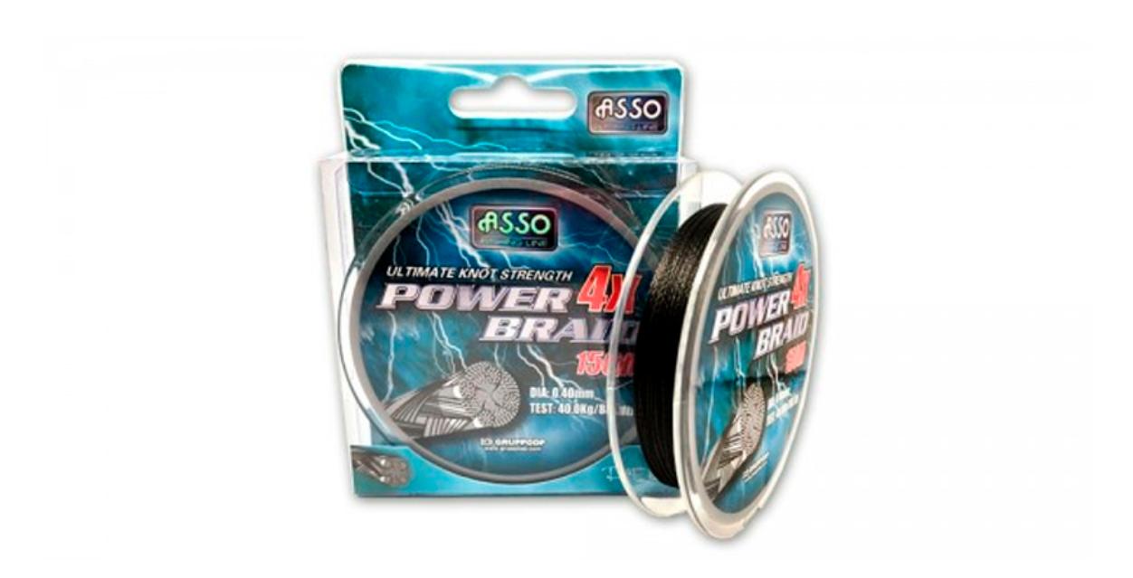 Sedal 0.16mm ASSO Power Braid Trenzado Color Negro — imagen 1