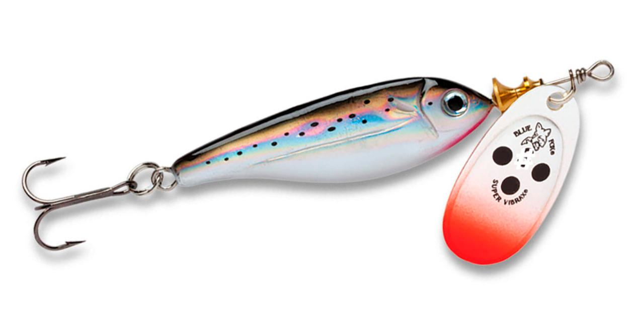 Señuelo Trucha # 3 BLUE FOX Minnow Super Vibrax S — imagen 1