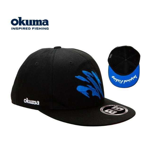 Gorra OKUMA Motif Flat Peak Negro, Logo — imagen 1