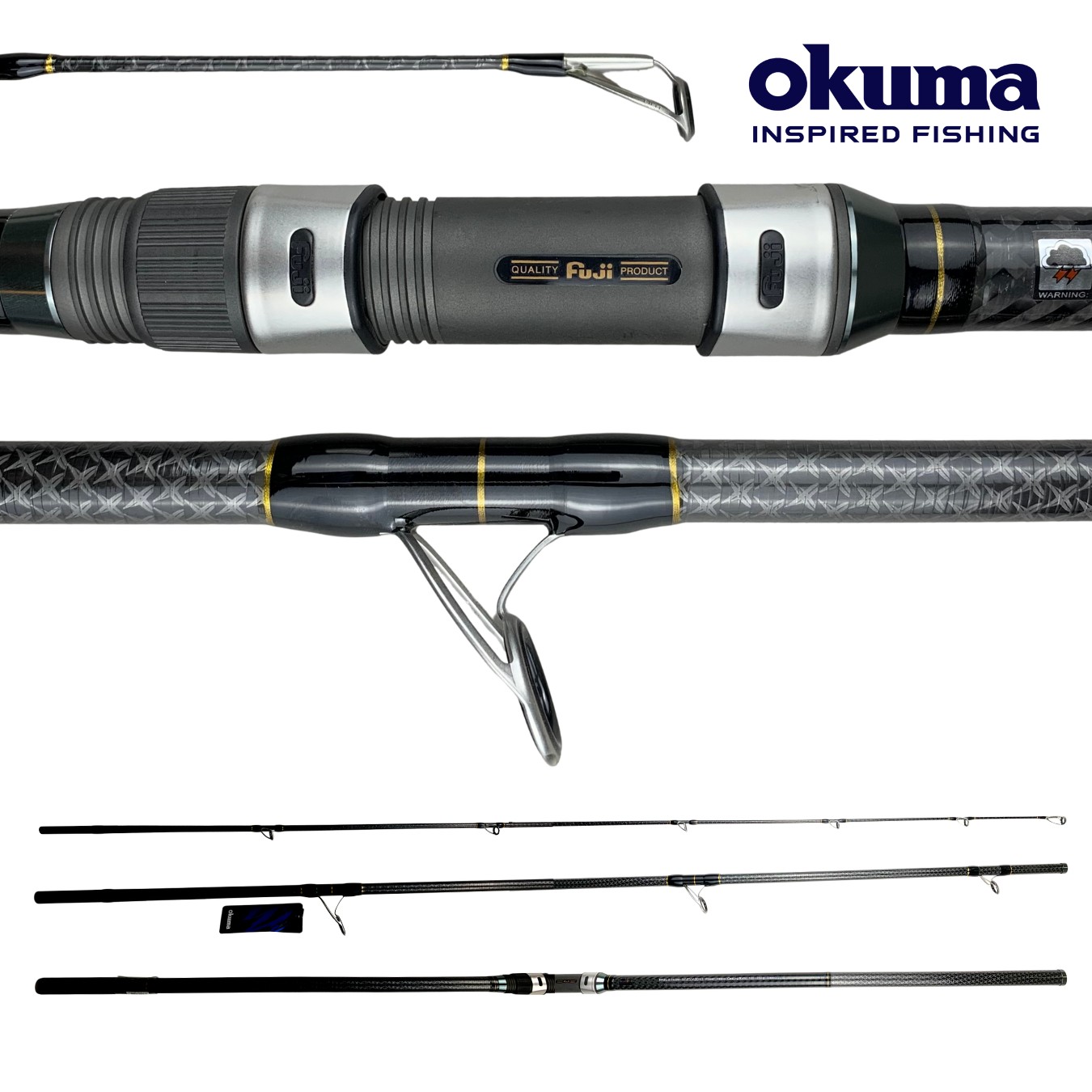 CAÑA SURF OKUMA MAKAIRA SURF LITE SPIN 100-250 grs — imagen 1