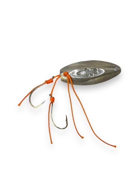 Señuelo Pesca BAITS Chispa Gota 70 Gr Metal Blanco — imagen 1