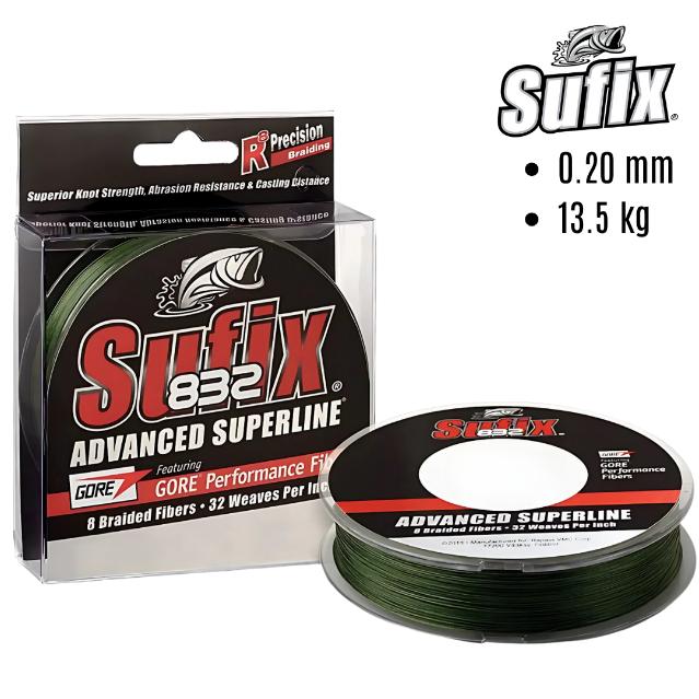 Sedal para Pesca SUFIX 832 D 0.20 mm, 30 Lb — imagen 1