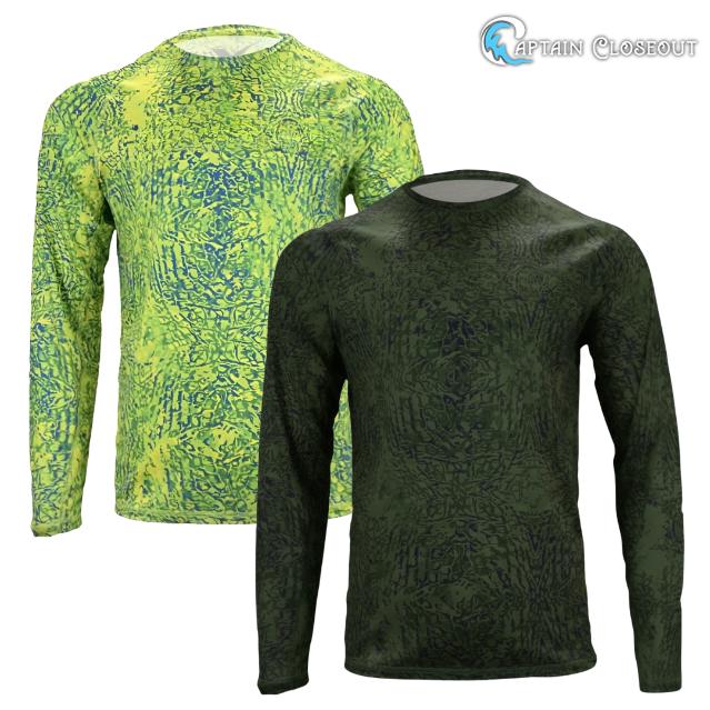 Polo Pesca Captain Closeout XOTIC OG CAMO LS M & L — imagen 1