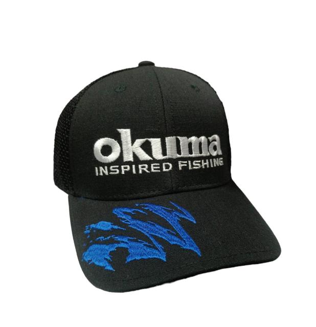 Gorra OKUMA Motif Rip Stop Cap Negro_Mesh, Logo — imagen 1