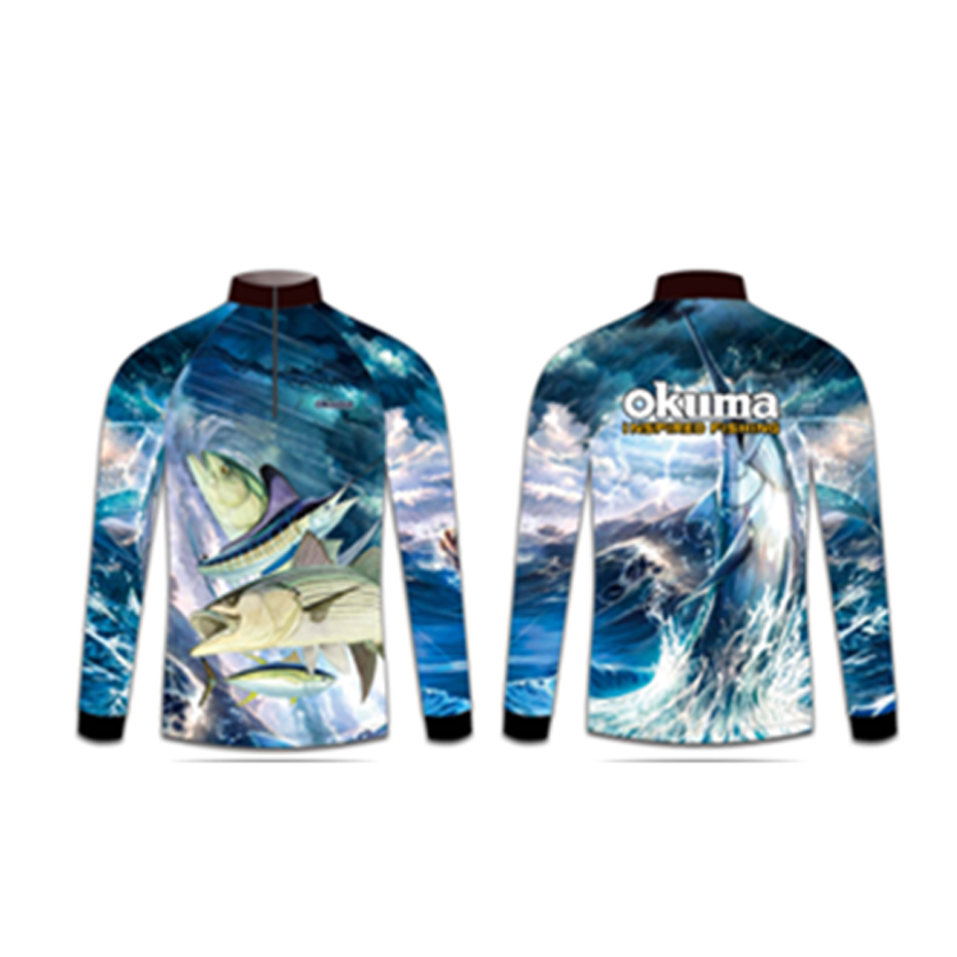 Polo Pesca OKUMA Tournament Jersey Gamefish — imagen 1