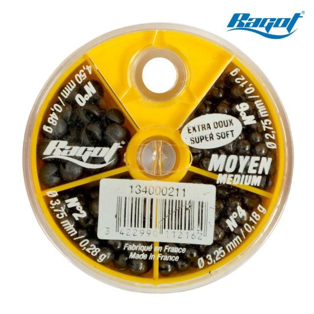 Plomos Pesca RAGOT 134000211 Bolas Ranurada Remob — imagen 1