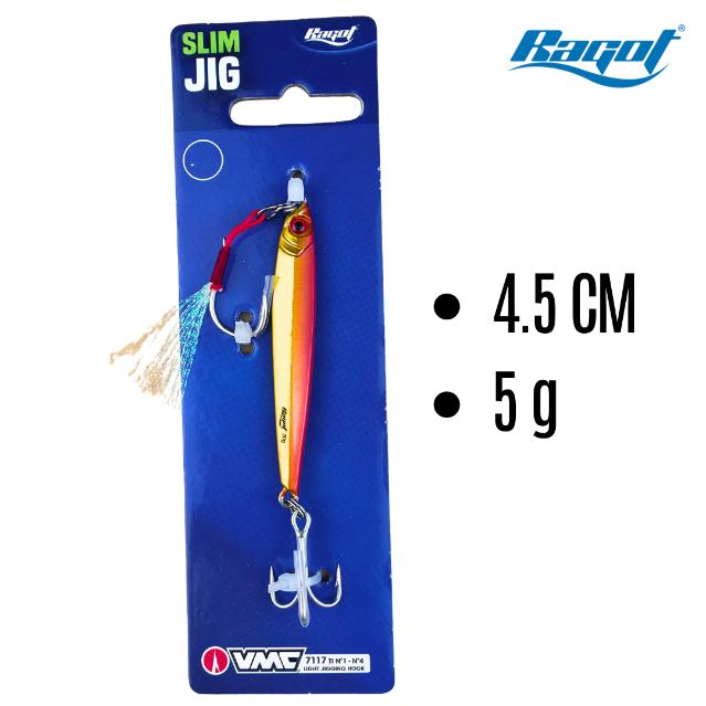 Jig Pesca RAGOT Slim Jig OR 5 Grs — imagen 1