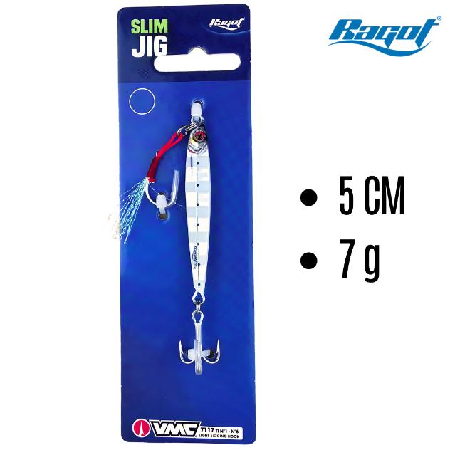 Jig Pesca RAGOT Slim Jig ZG 7 Grs — imagen 1