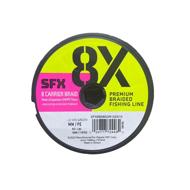 Sedal para Pesca SUFIX SFX X8 0.165 Lo Vis Green — imagen 1
