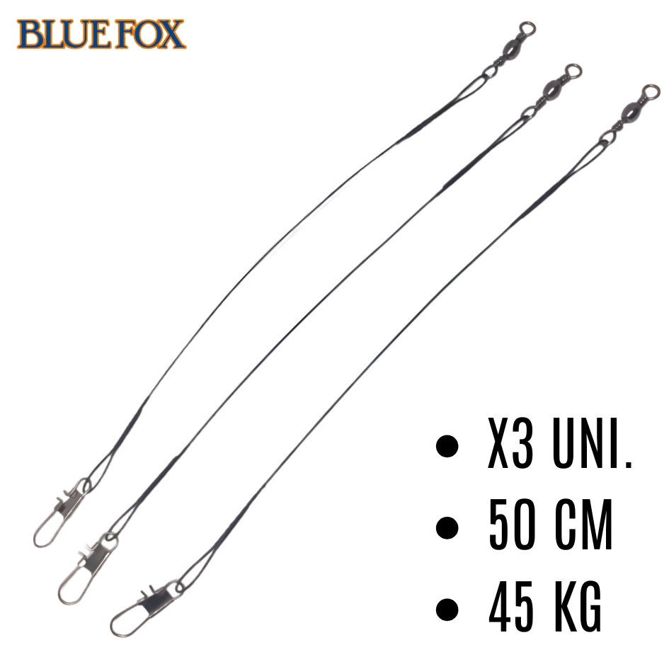 Leader de Pesca BLUE FOX 33BFBACX50 Cable de Acero — imagen 1