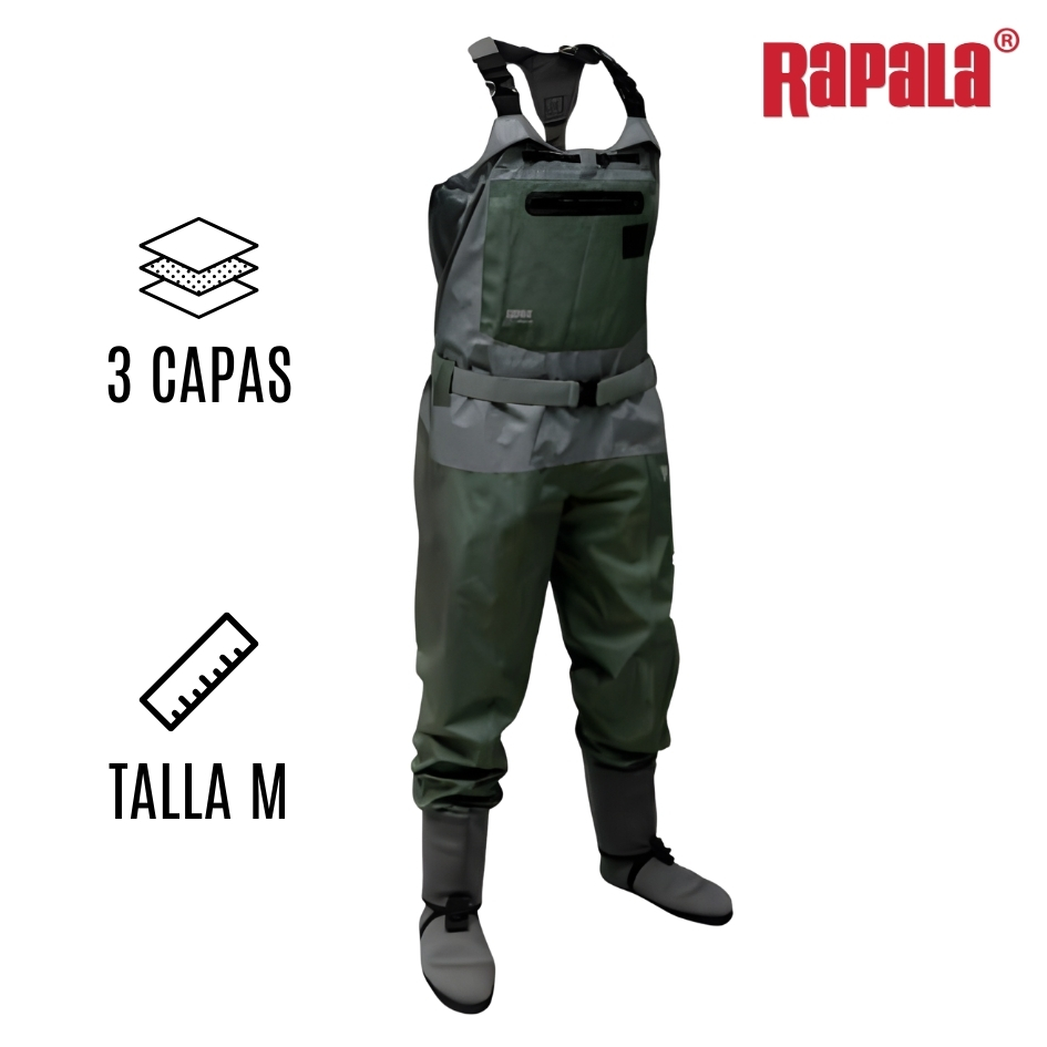 Traje Pesca RAPALA HULLIN Respirable Talla Medium — imagen 1