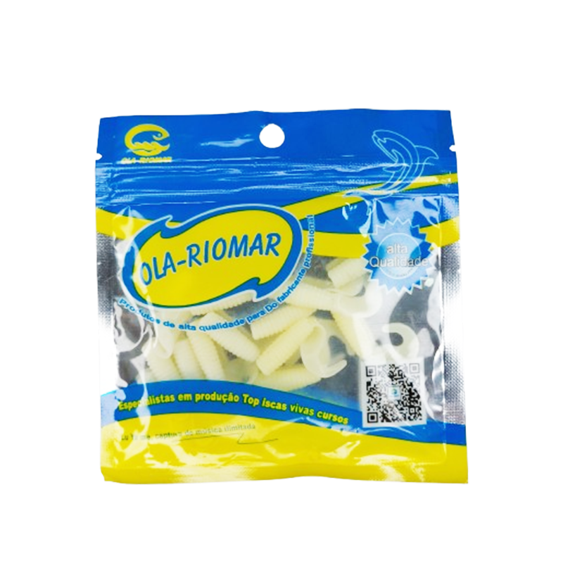 PAQUETE SEÑUELOS DE SILICONA BLANCOS — imagen 1