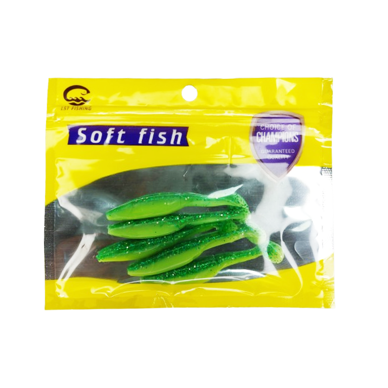 PAQUETE DE SEÑUELOS DE SILICONA VERDE — imagen 1